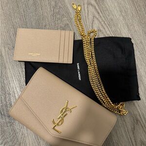 YSL uptown chain wallet